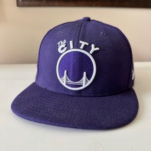 The City, San Francisco Purple fitted cap